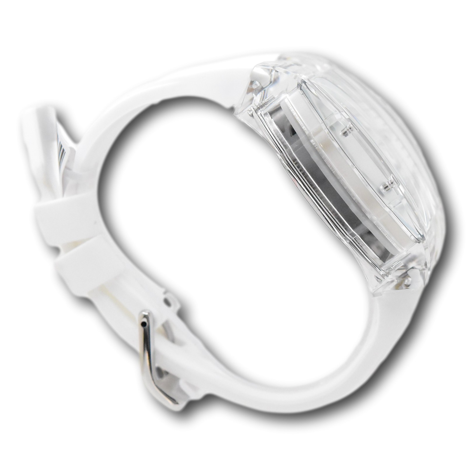 Invicta S1 Rally Crystal Chronograph Men’s 47mm Clear Case White Watch 45481