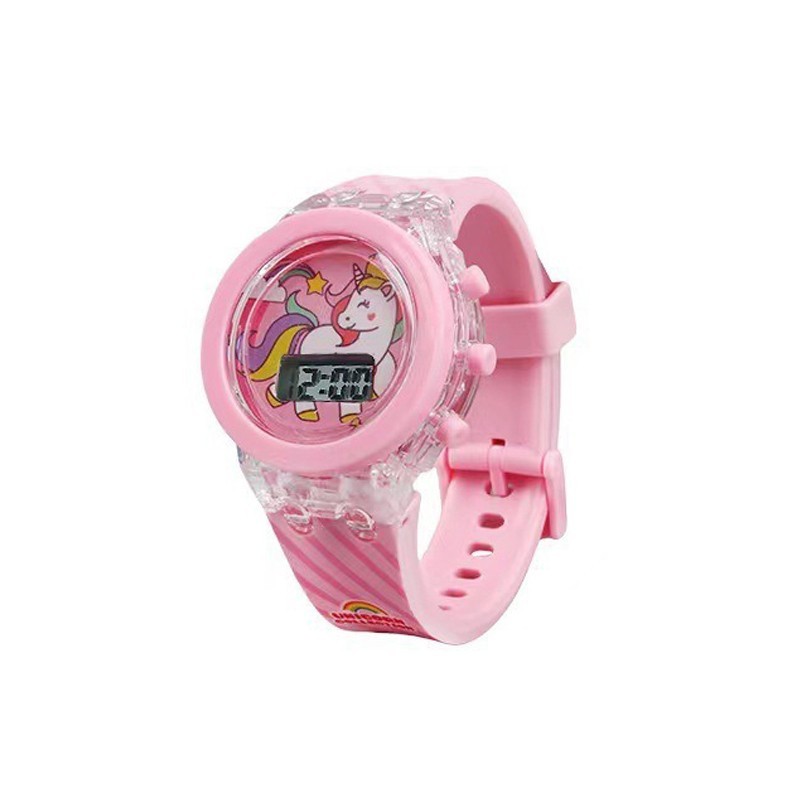 Children Spiderman Watch Cartoon Flashing Light Up Digital Spider Man Kids 1pcs