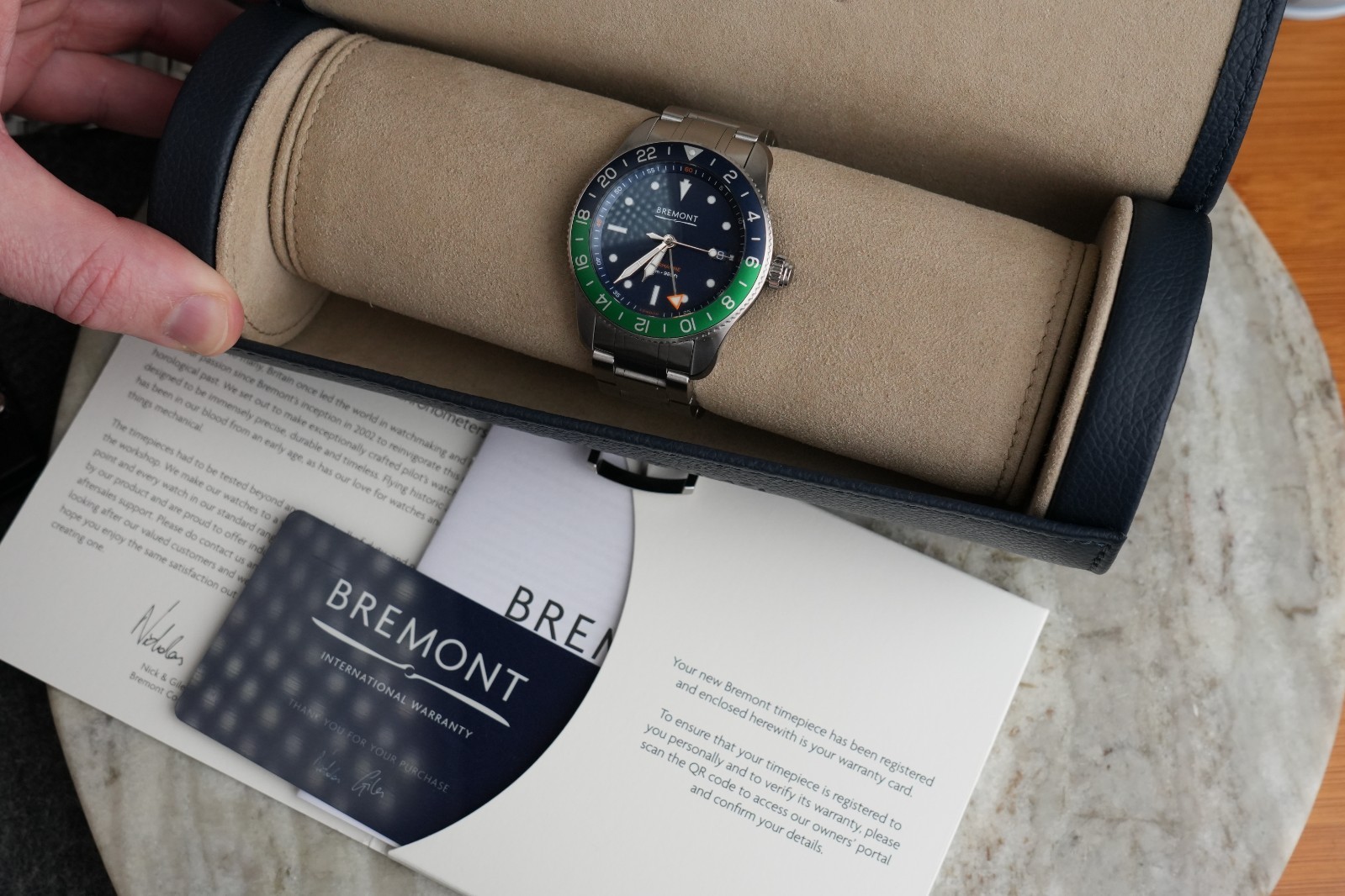 Bremont Supermarine S302 40mm Steel Bracelet Full Set S302-BLGN-B