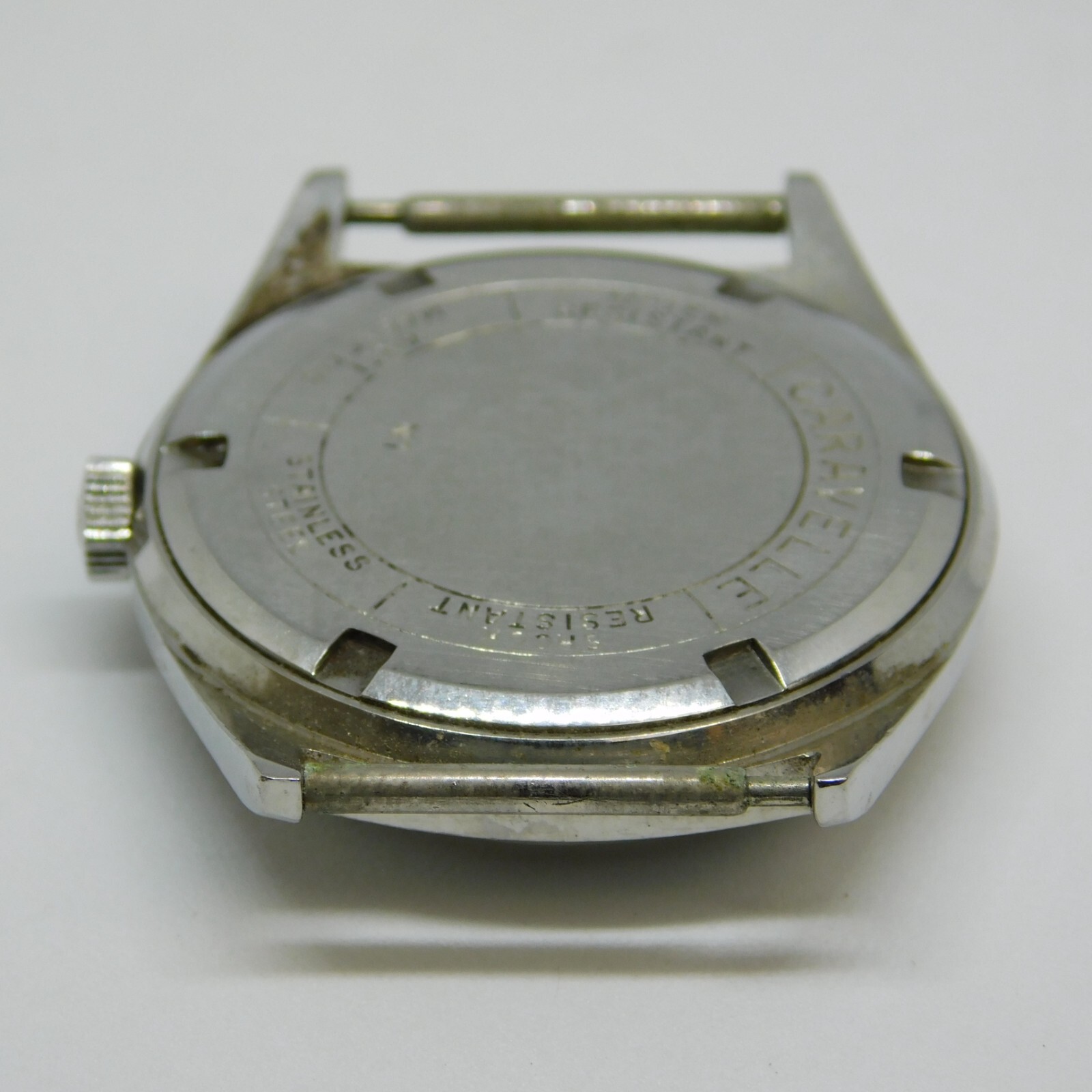 Vintage CARAVELLE N1 Silver Tone Wind-up Analog Men’s Watch