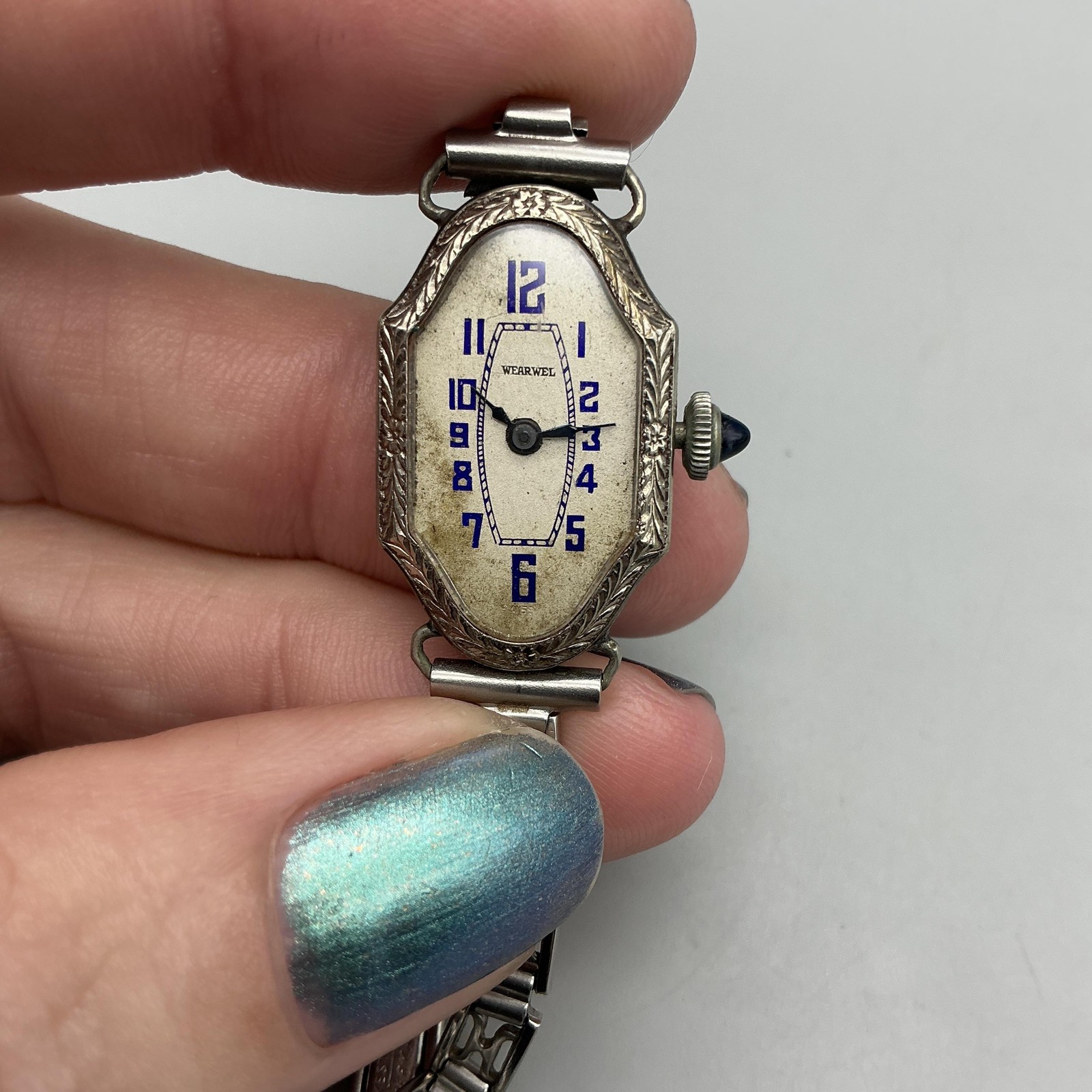 Vintage Wearwel Womens Watch 16mm 19K Rolled Gold Plated Manual Art Deco 6″