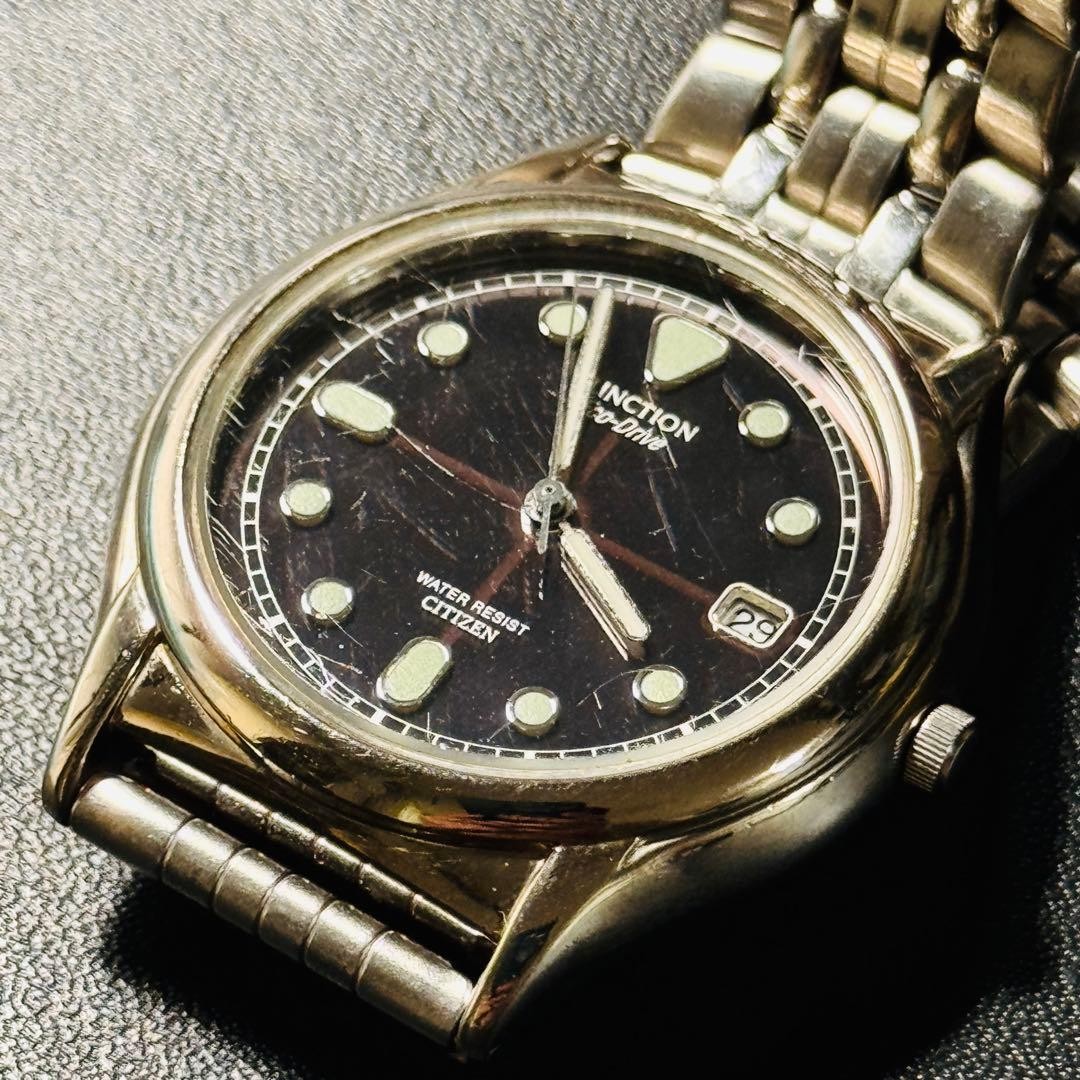 Citizen Junction Eco-Drive Solar Watch, Black Dial, 7821 【From Japan】