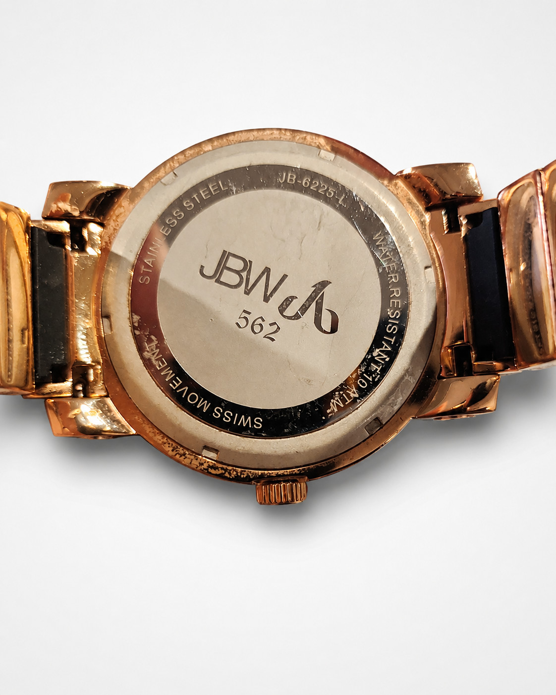 Vintage JBW 562 Men’s Watch – Rose Gold-Tone Black Dial w/ JBW Box & Papers