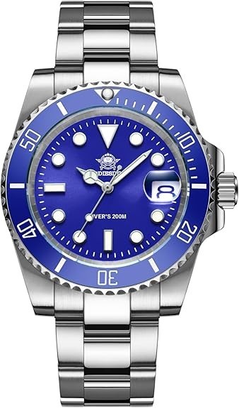Addiesdive Blue diver with extra batteries, box, warranty papers