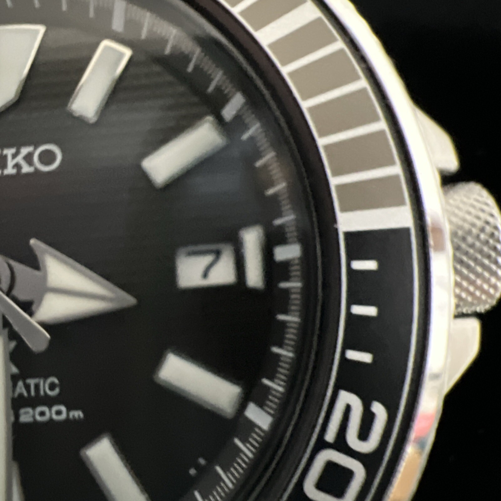 Authentic-Seiko Dealer-Prospex Samurai Diver Black Dial Automatic Watch SRPF03🎁