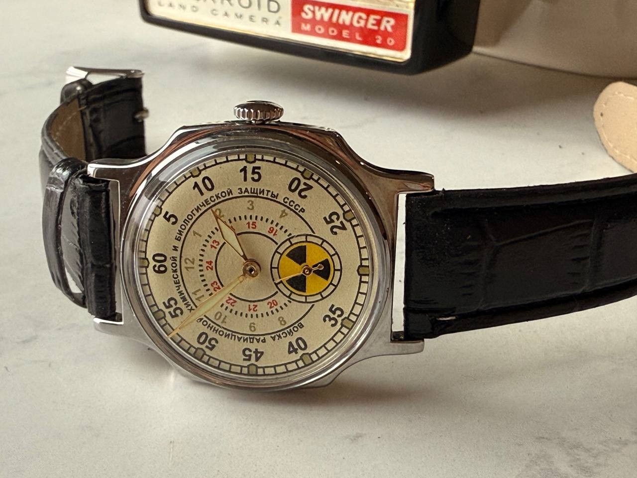 Soviet Mechanical Wrist Watch Pobeda Chernobyl Atomic Radiation USSR original
