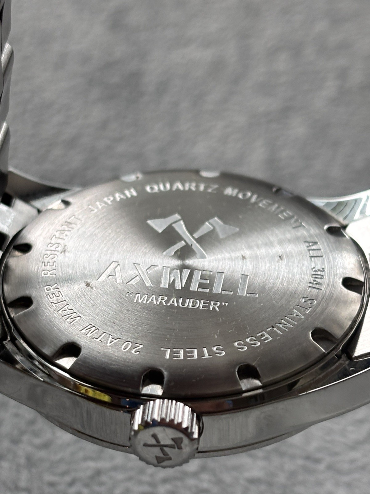 Axwell Marauder Bracelet Watch w/Date, Men’s Quartz Red/Burgundy dial