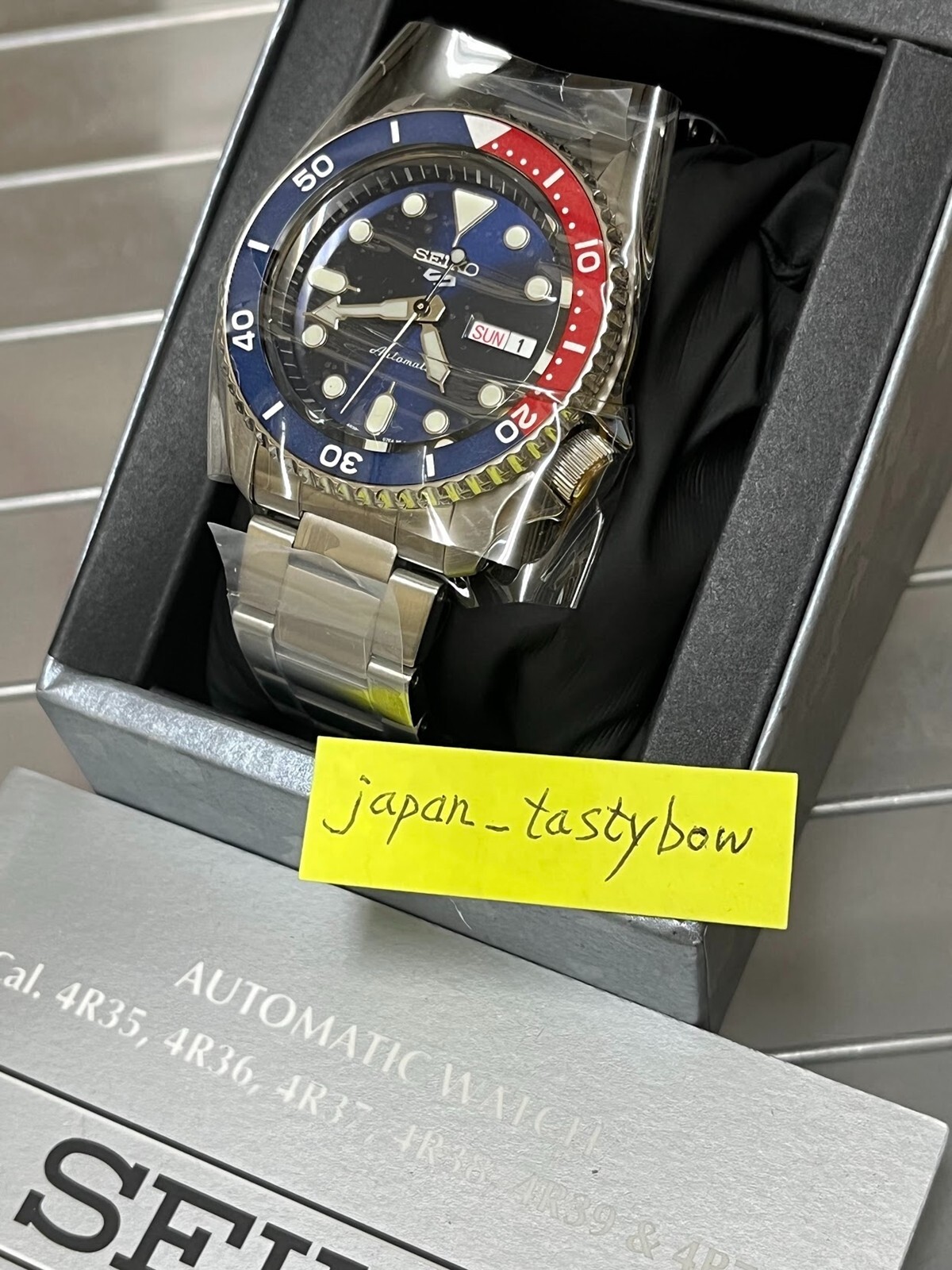 Seiko 5 Sports SRPD53K1 Pepsi Color Automatic Mechanical Diver Men Watch GENUINE