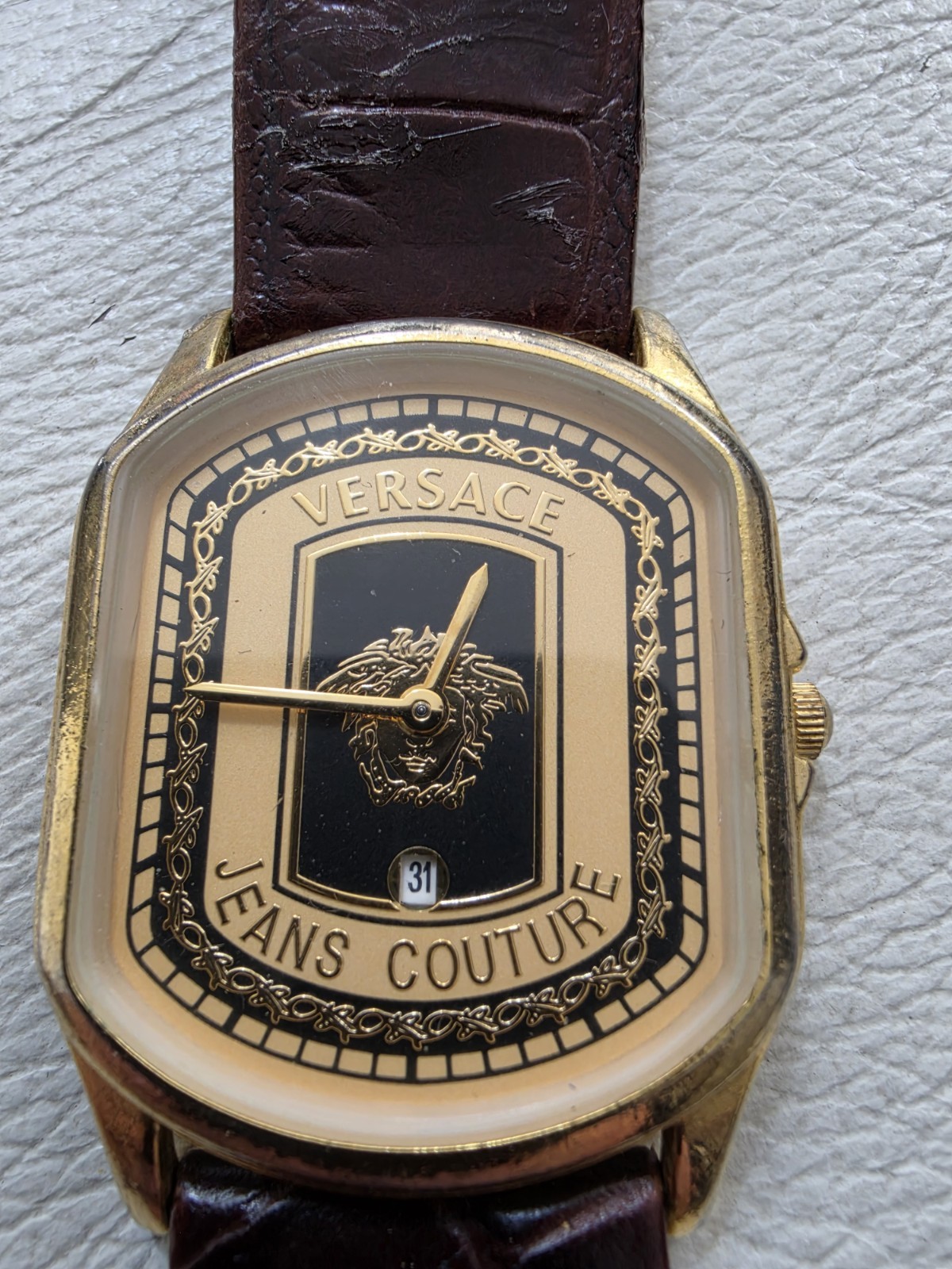 Vintage Versace Jeans Couture Medusa Swiss Made Wat Ref. 830M Gianni Versace era