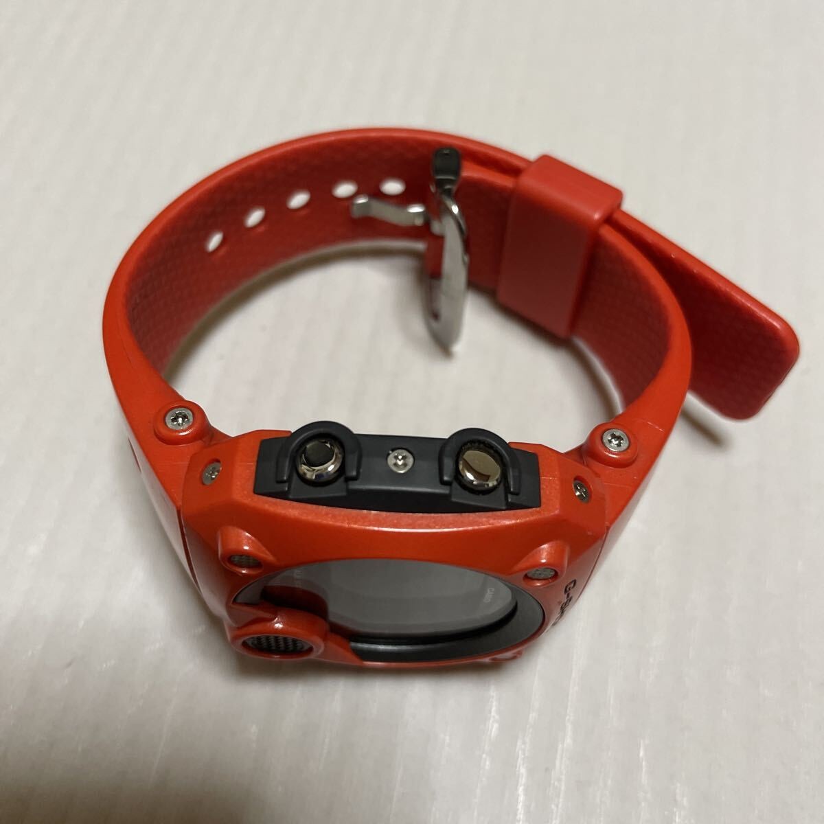 CASIO G-SHOCK G-8000-4JF Sniper Red Digital Square Watch Used Japan