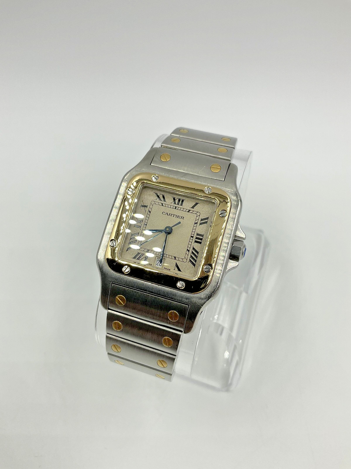 Cartier Santos Galbee 187901, 29mm x 41mm, Date, fits 6.5 inch wrist