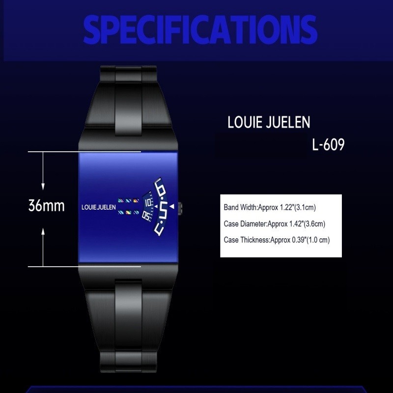 Luxury Men’s Square Unique Design Watch alloy Classic Fashion Gifts 2026 New