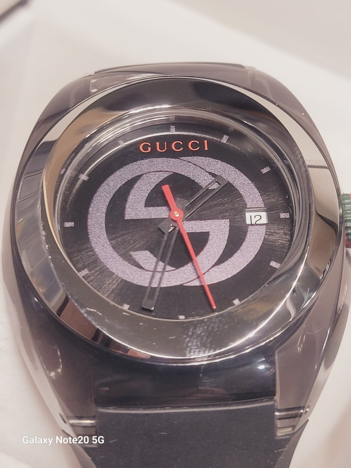 Gucci YA137101 Men’s Black Watch