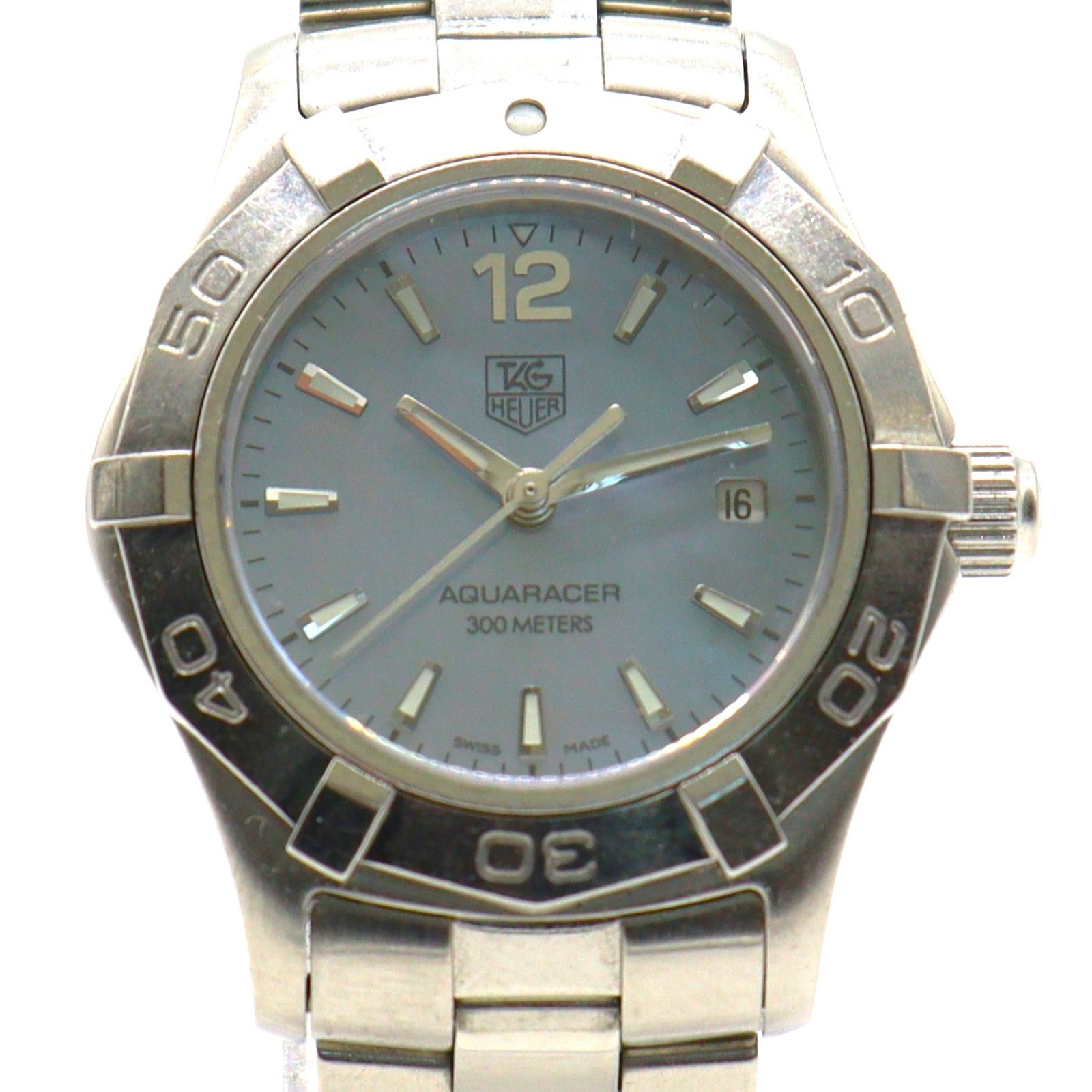 Tag Heuer ladies Aquaracer blue mother of pearl dial serviced 1 year warranty