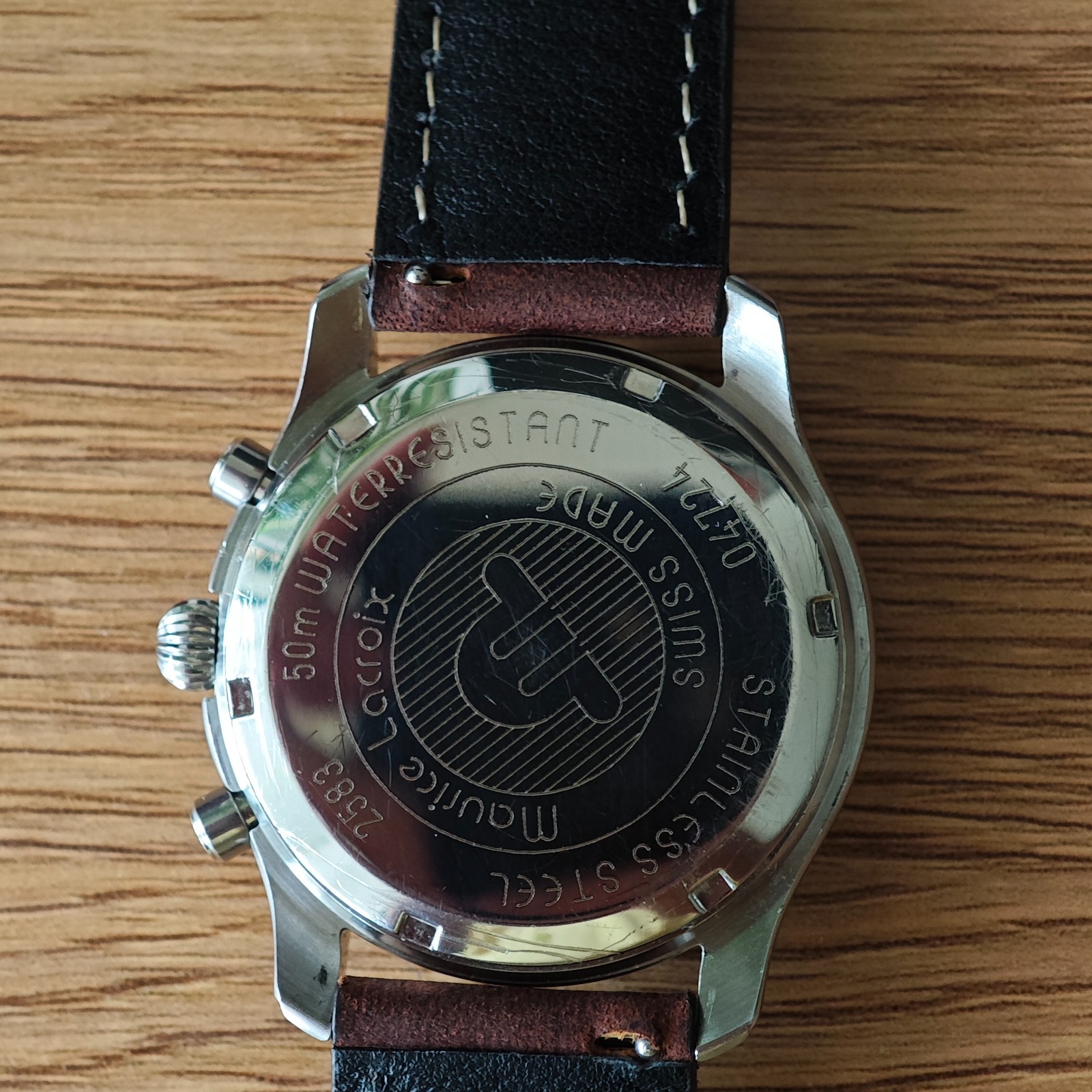Maurice Lacroix Chronograph Ref. 04724 Swiss Made Rare Men’s Watch (W0128)