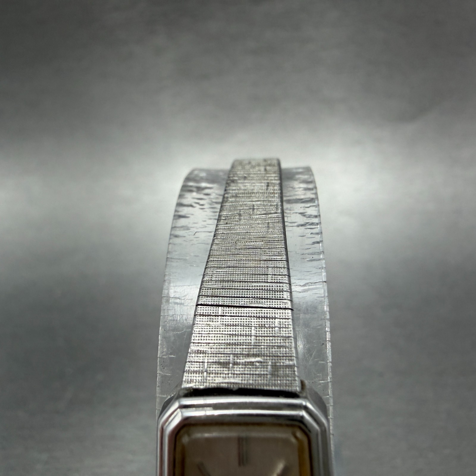 Seiko Watch Women 13mm Silver Dial Silver Tone Rectangle 1320-5779 New Battery7