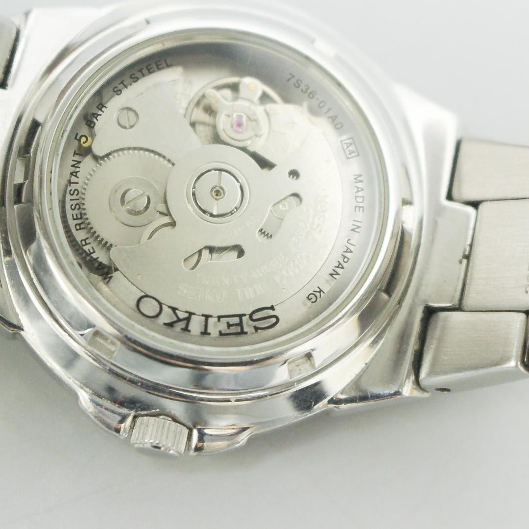 Seiko 7S36-01L2 R2 Automatic Watch 23 Jewels Men’s Self-Winding Wristwatch Used