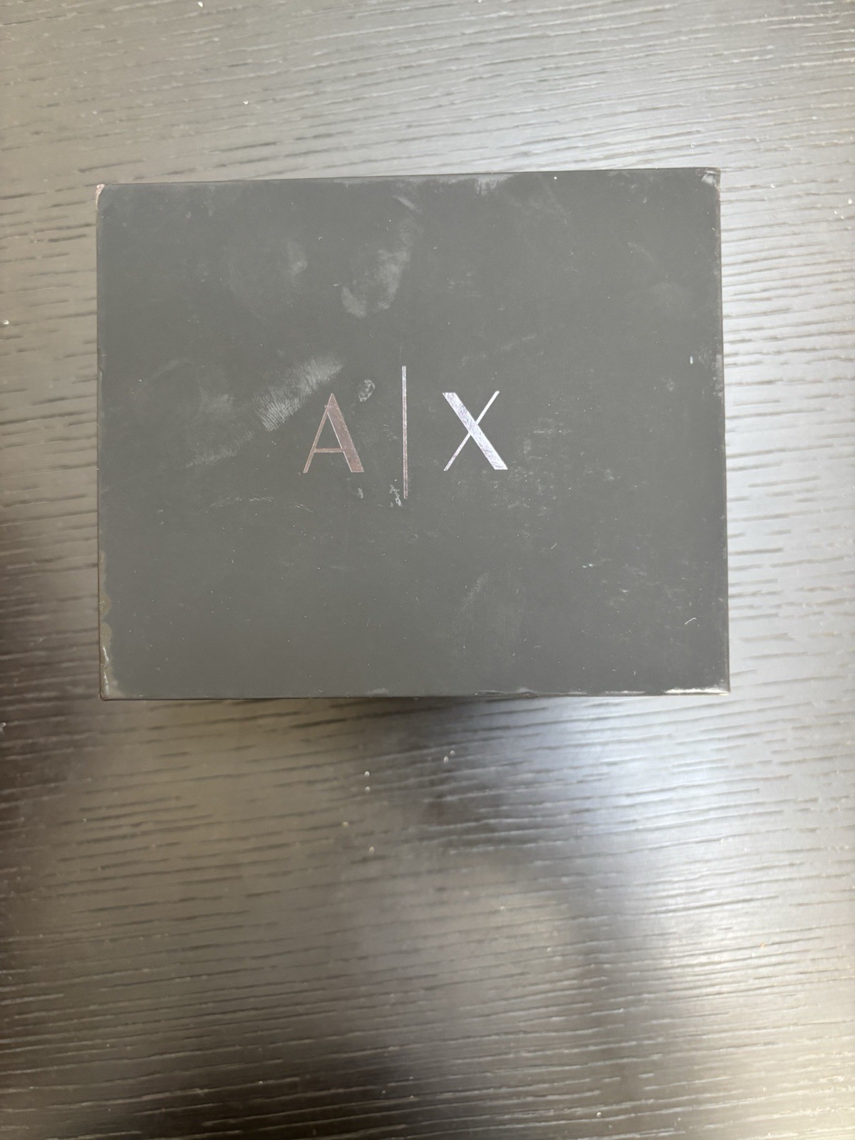 Armani Exchange Men’s Watch Outerbanks Chrono Silicone Black/Gold, AX7105, New