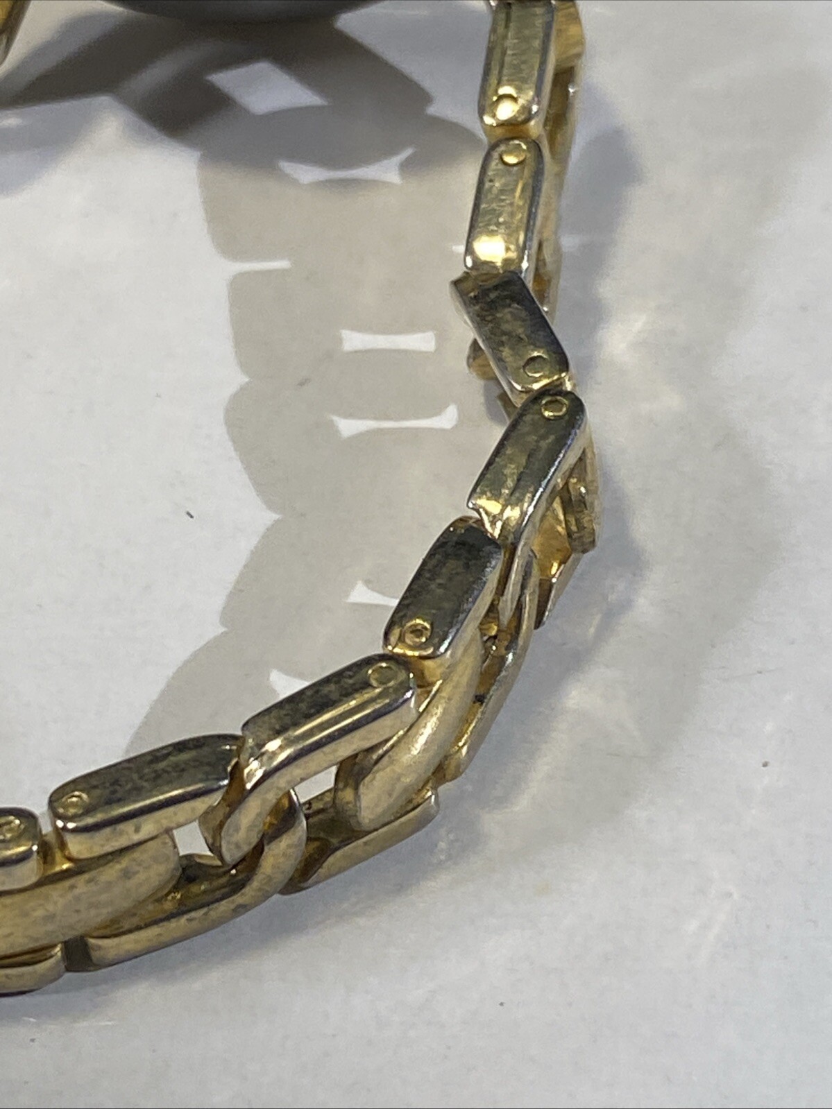 Ciordano Watch Women 24mm Gold Tone Chain Link New Battery