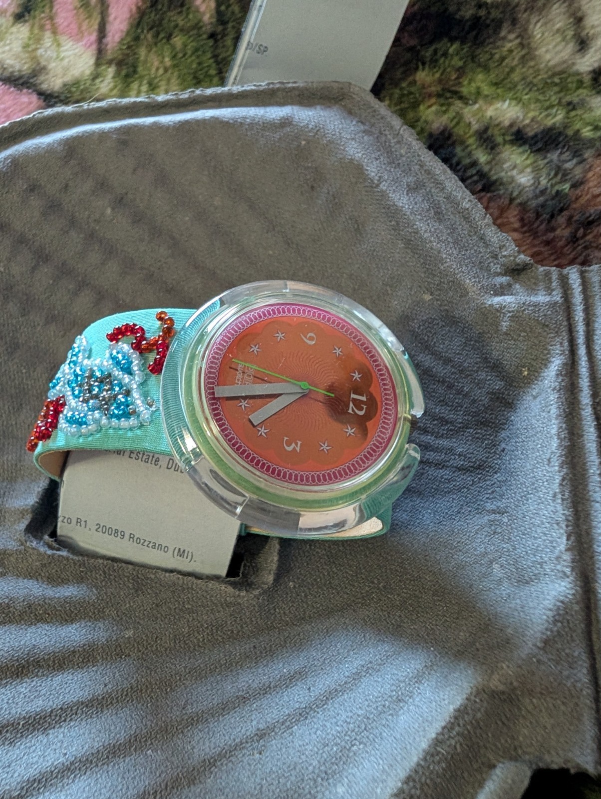 Vintage Pop Swatch Watch 1993 Soupe De Poisson NEW