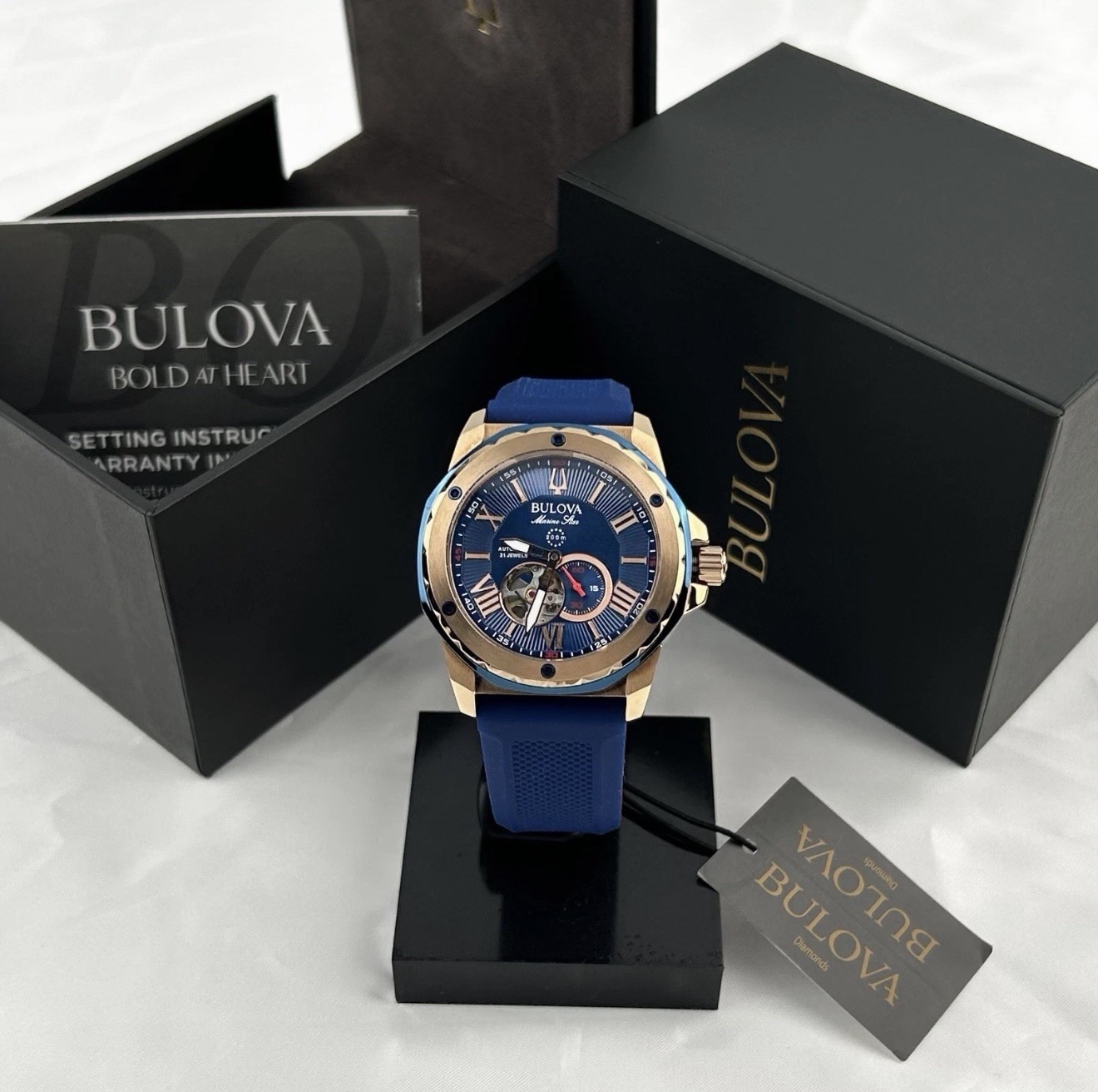 Bulova Marine Star Rose Gold Automatic
