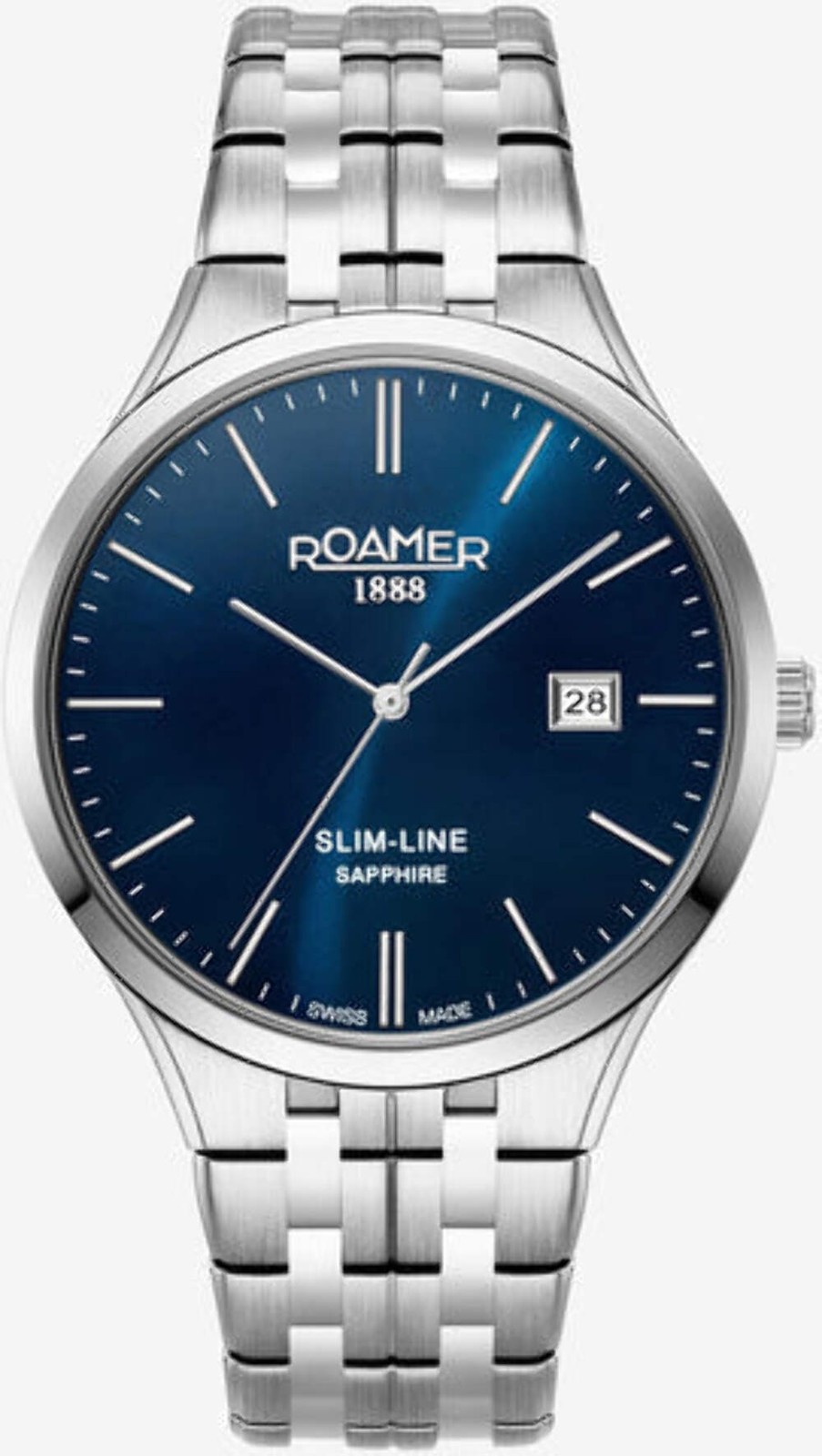 Roamer R8 Slim-Line Classic Watch | Blue Dial Wristwatch 512833 41 45 20