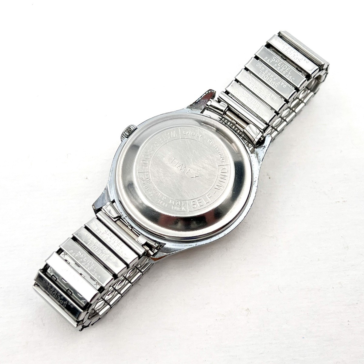 VTG TIMEX Self-Wind Shock Resistant Automatic Chrome Plate & Steel 37.5mm Watch