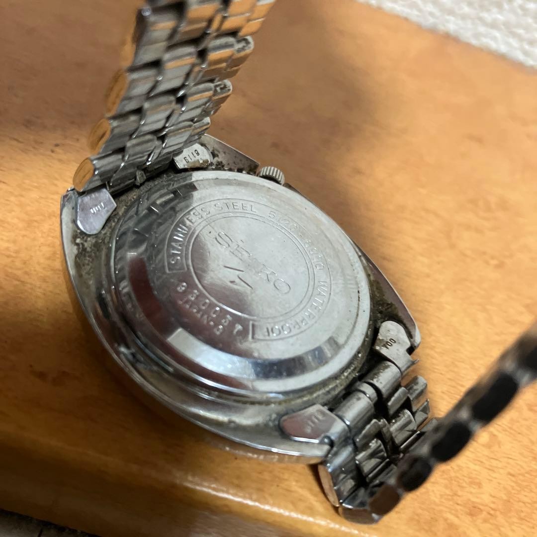 Rare Seiko 5 Sports Automatic 23 Jewels 5126 8090 Vintage From Japan