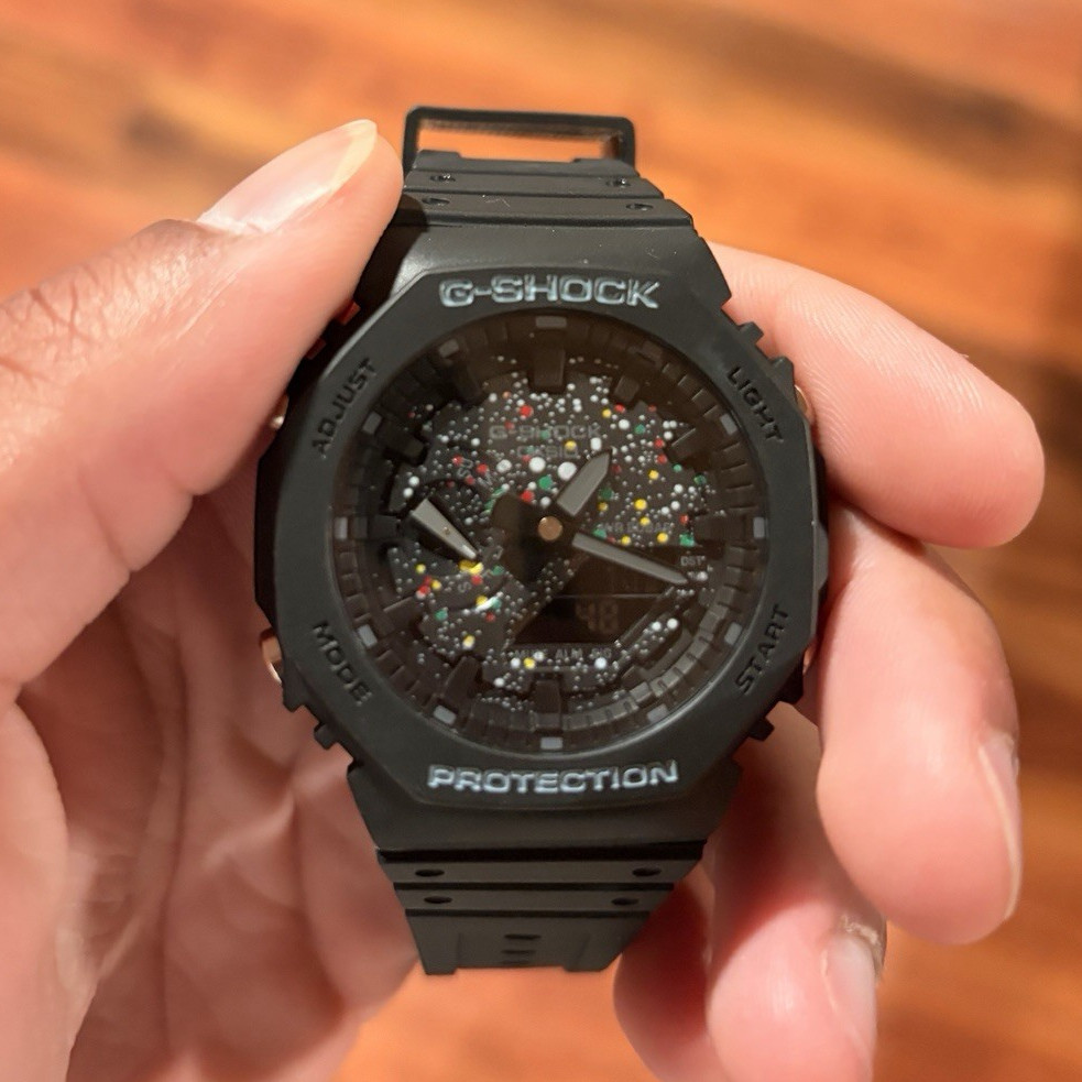 Casio G-SHOCK GA-2100 Carbon Case Black Resin Band Analog-Digital 200m