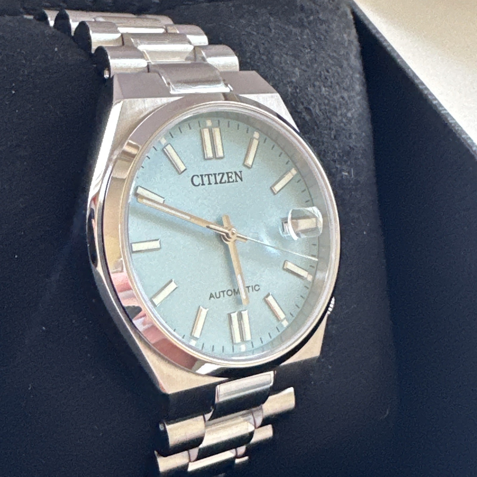 Citizen Men’s Tsuyosa Automatic Blue Stainless Steel Date Watch 40MM NJ0151-53M