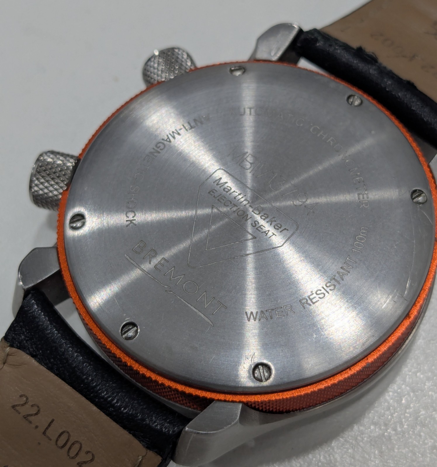 Bremont Martin Baker II Mens Watch 43mm Orange MBII-WH