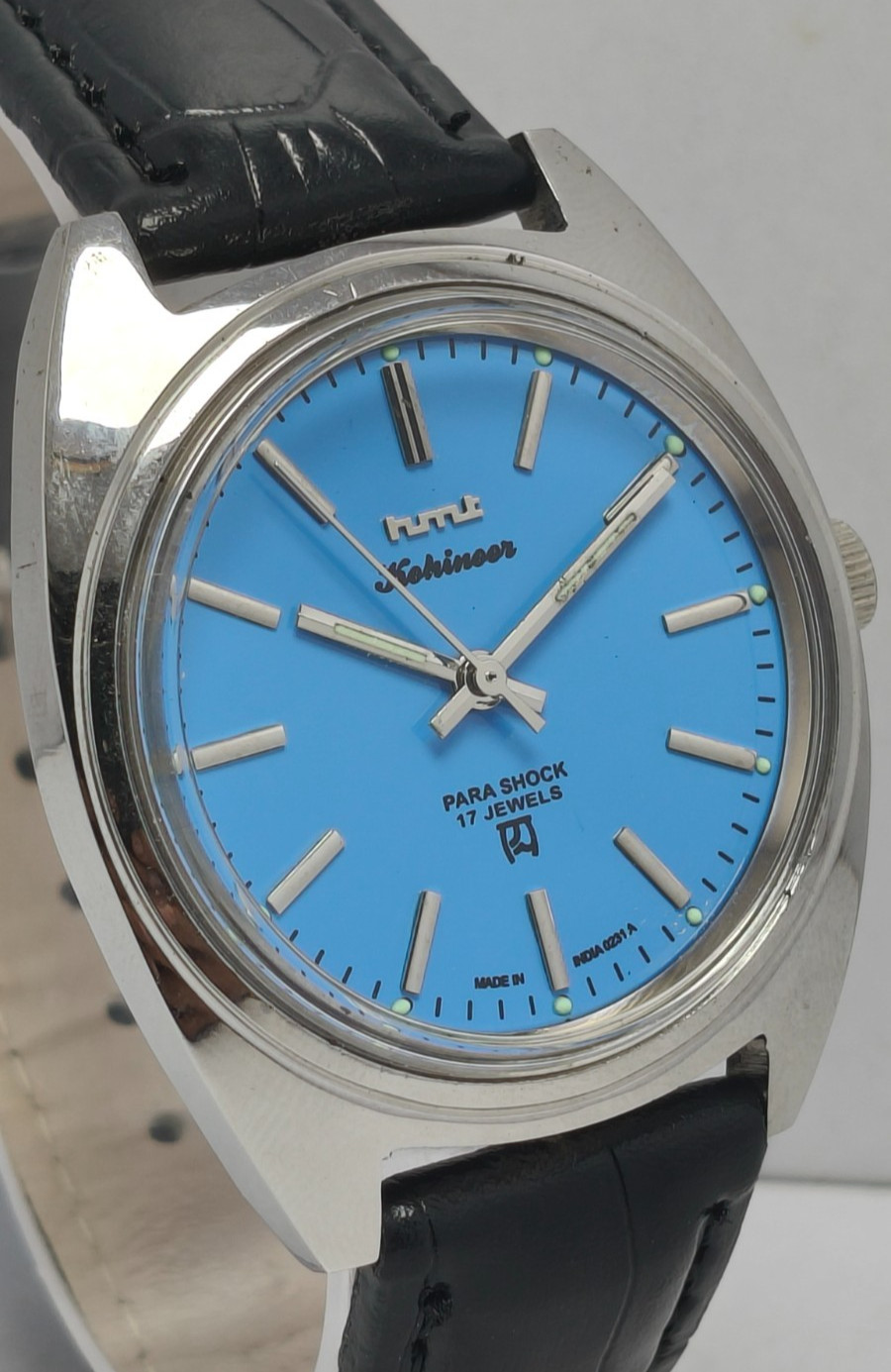 HMT Kohinooor 17J Hand Winding Wrist Watch For Men’s In Working Condition