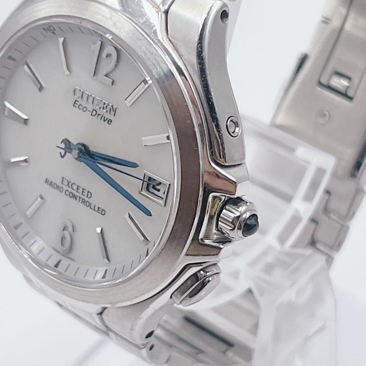Excellent condition Rare CITIZEN Exceed H410 T005756 Radio Solar Titanium Men’s