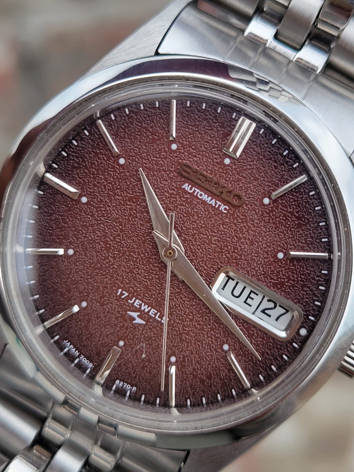 Seiko 5 Men’s Automatic Watches 6309 | Textured Brown Dial | Japan Made