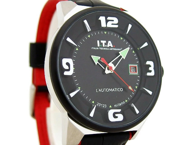 [B1R] ITA Automatico Mechanical Multi Hand Leather Strap Men’s Watch [x7s]
