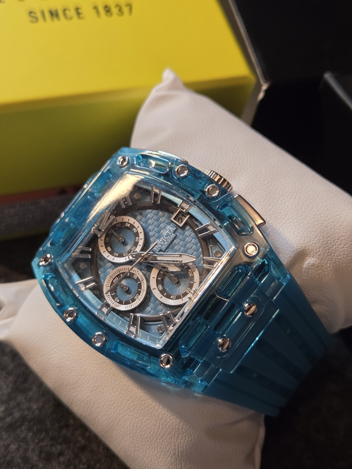 New – Invicta S1 Rally Allogrip Men’s Quartz Watch – 42mm Blue Tone – 70141