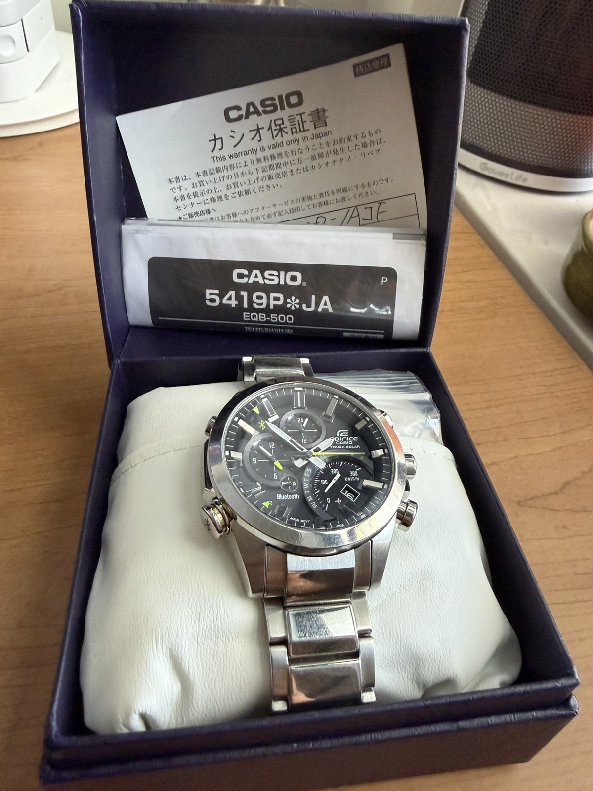CASIO EDIFICE EQB-500D-1AJF Bluetooth Tough Solar USED, all links! USA Seller
