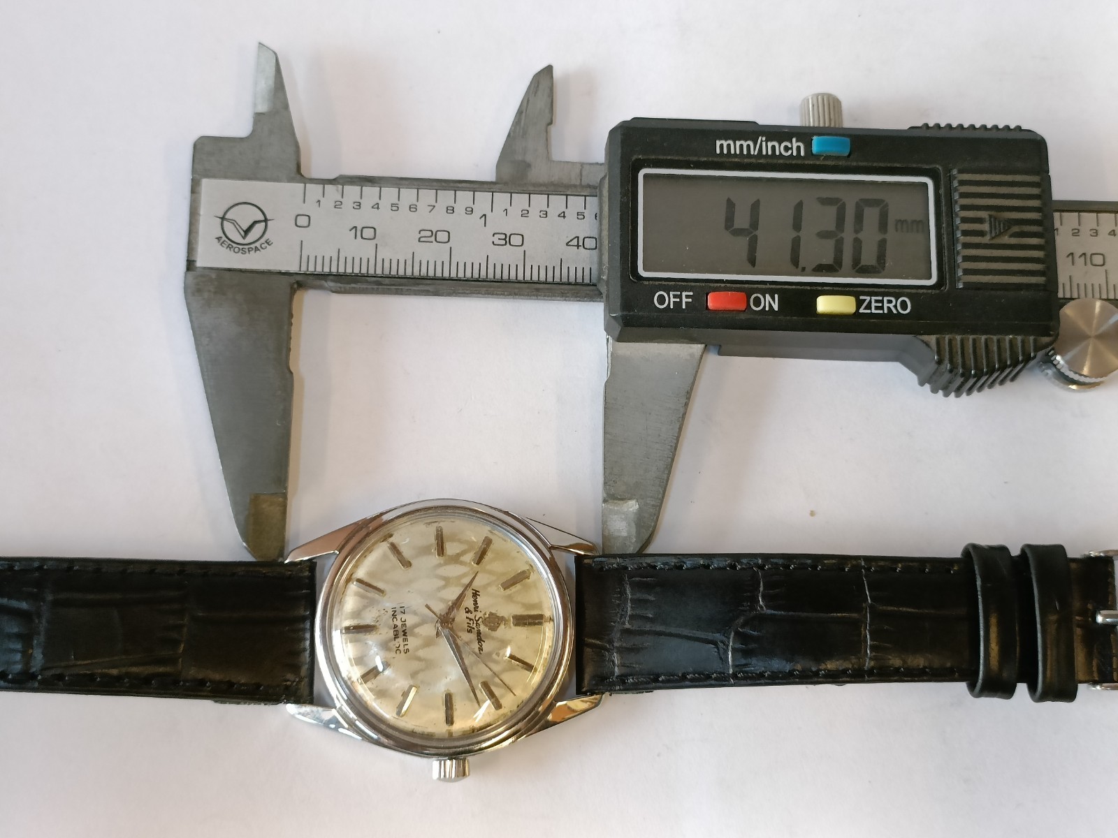 HENRI SANDOZ & FILS WINDING PATINA DIAL 1761Y-88 SWISS MEN’S WORKING CONDITION