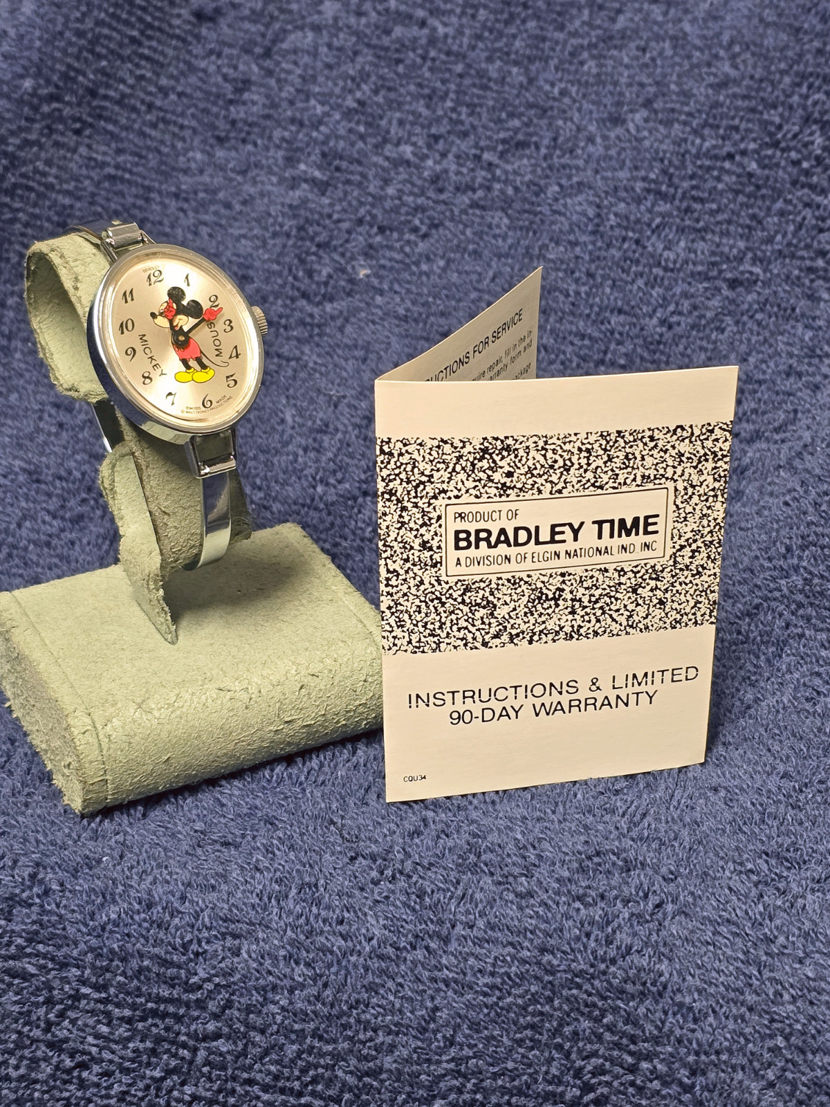 Vintage Bradley #1029 Mickey Mouse Bangle New Old Stock MINT CONDITION RUNNING!!