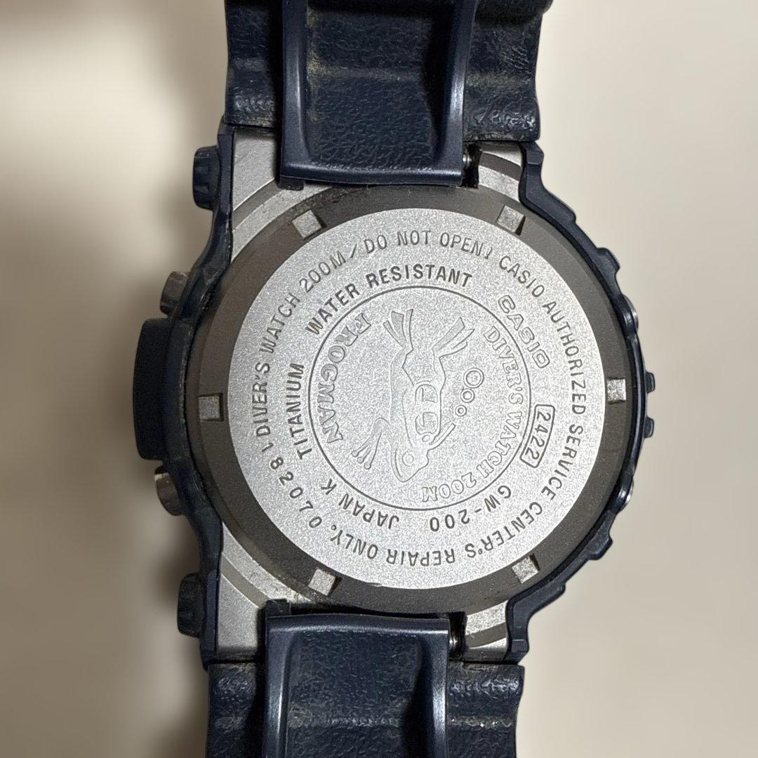 CASIO G-SHOCK FROGMAN GW-200Z-1JF Black Digital Tough Solar from Japan