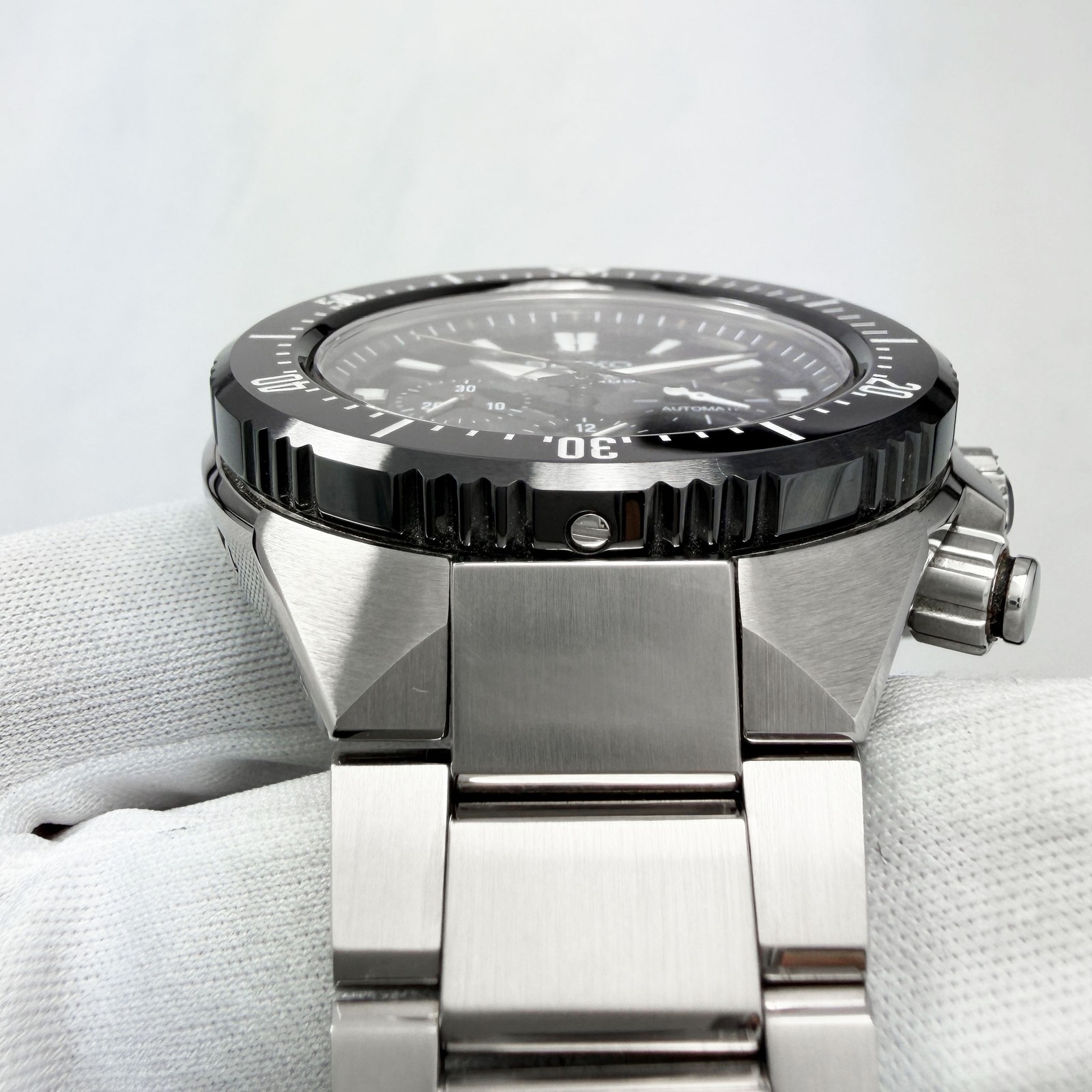 2020 Seiko Prospex Transocean Chronograph SBEC001 46.5MM Black Steel Box Paper