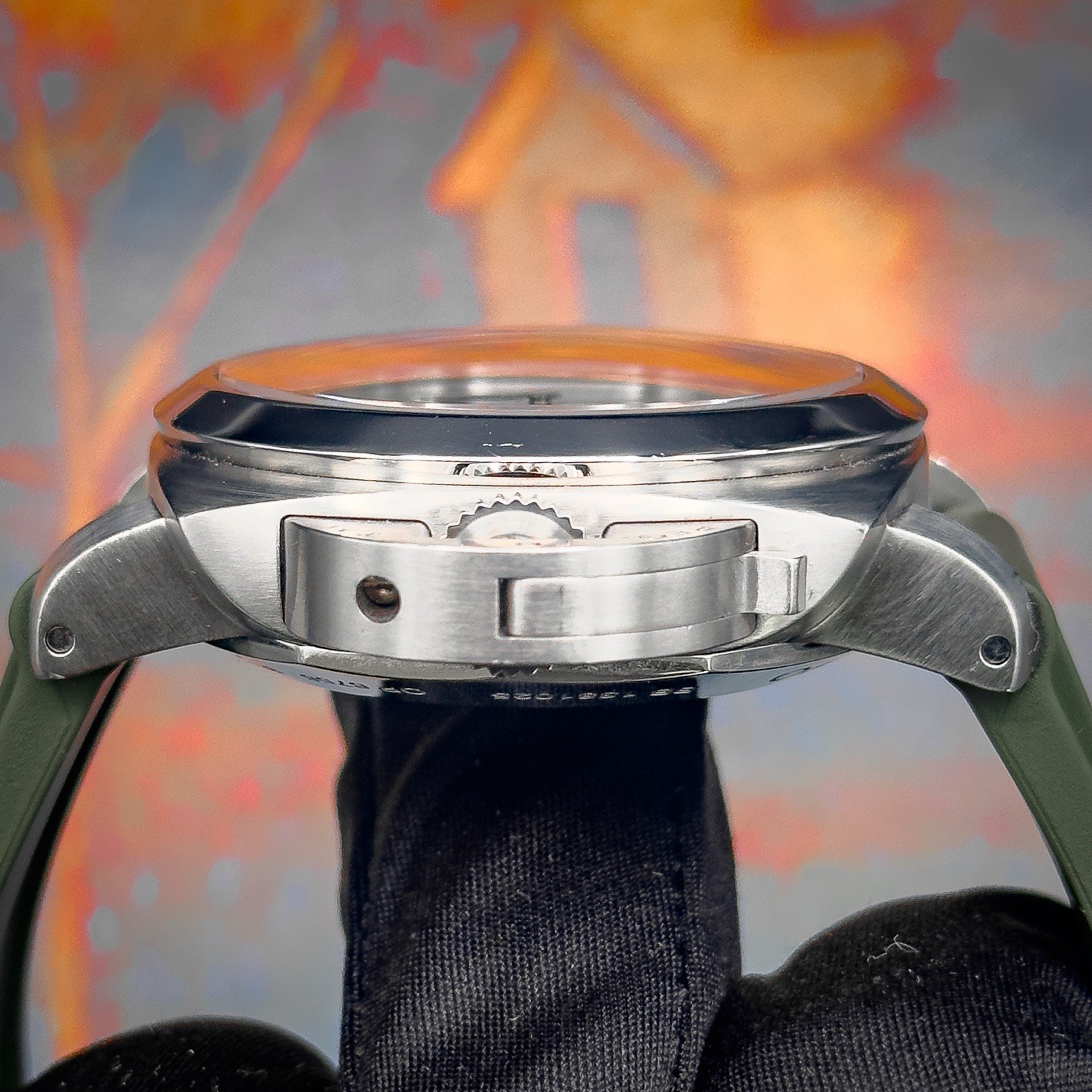 Panerai Luminor 1950 GMT PAM00321 44mm Steel Power Reserve Black Dial Watch