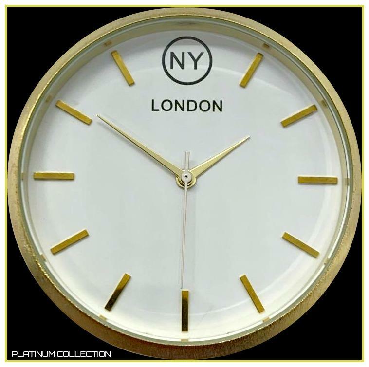 Men’s CLASSY ELEGANT DRESSY Round Gold LUXURY Designer Fashion WRIST WATCH 46mm