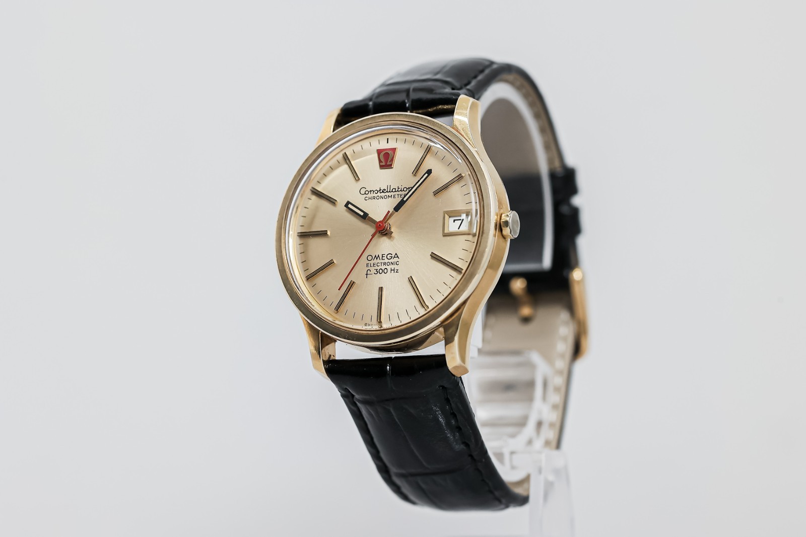 *Vintage 1970s* OMEGA Constellation f300Hz Cal.1250 Qz Chronometer Gold 35mm Men