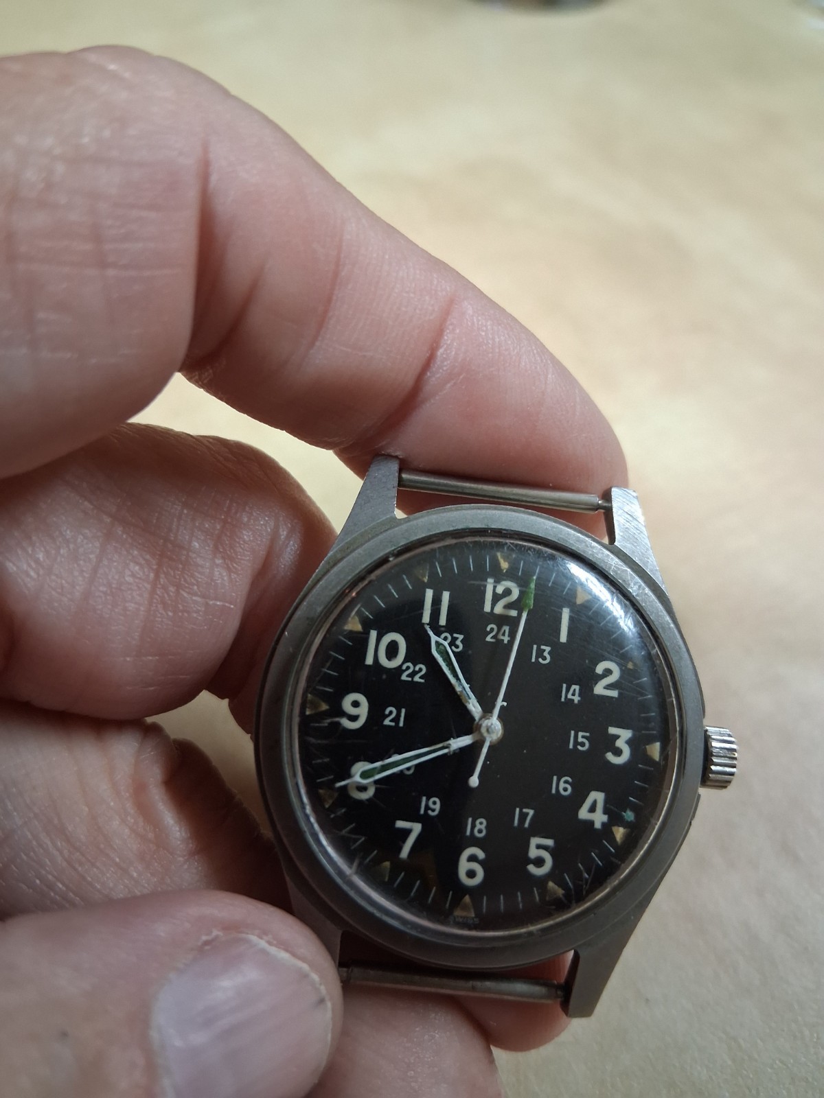 Vietnam war Benrus (4/1966) DTU-2A/P, 3818B, Hacking (Serviced 2023) runs GREAT