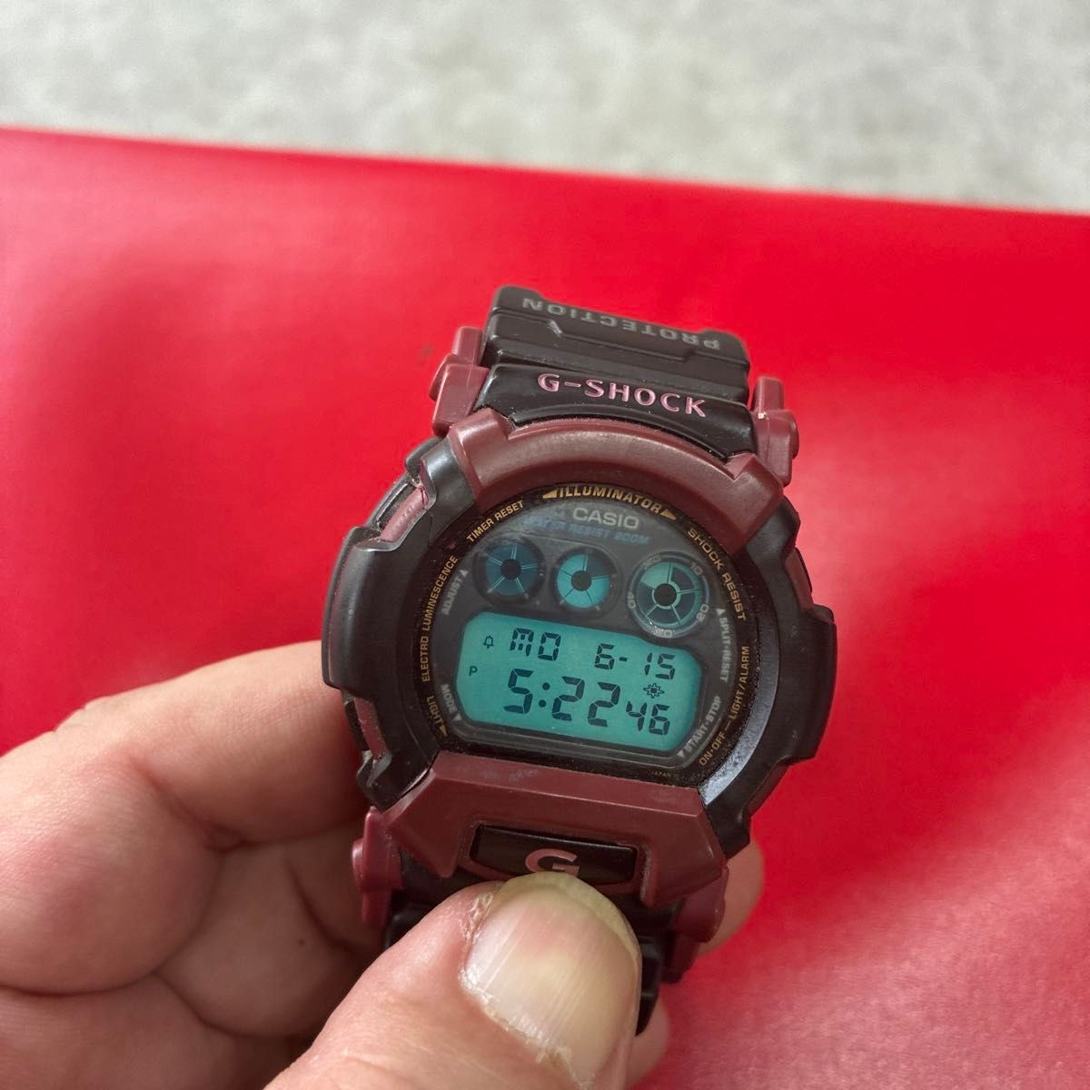 ⌚🔥 CASIO G-SHOCK DW-002 Vintage Digital Watch Working New Battery Parts Japan