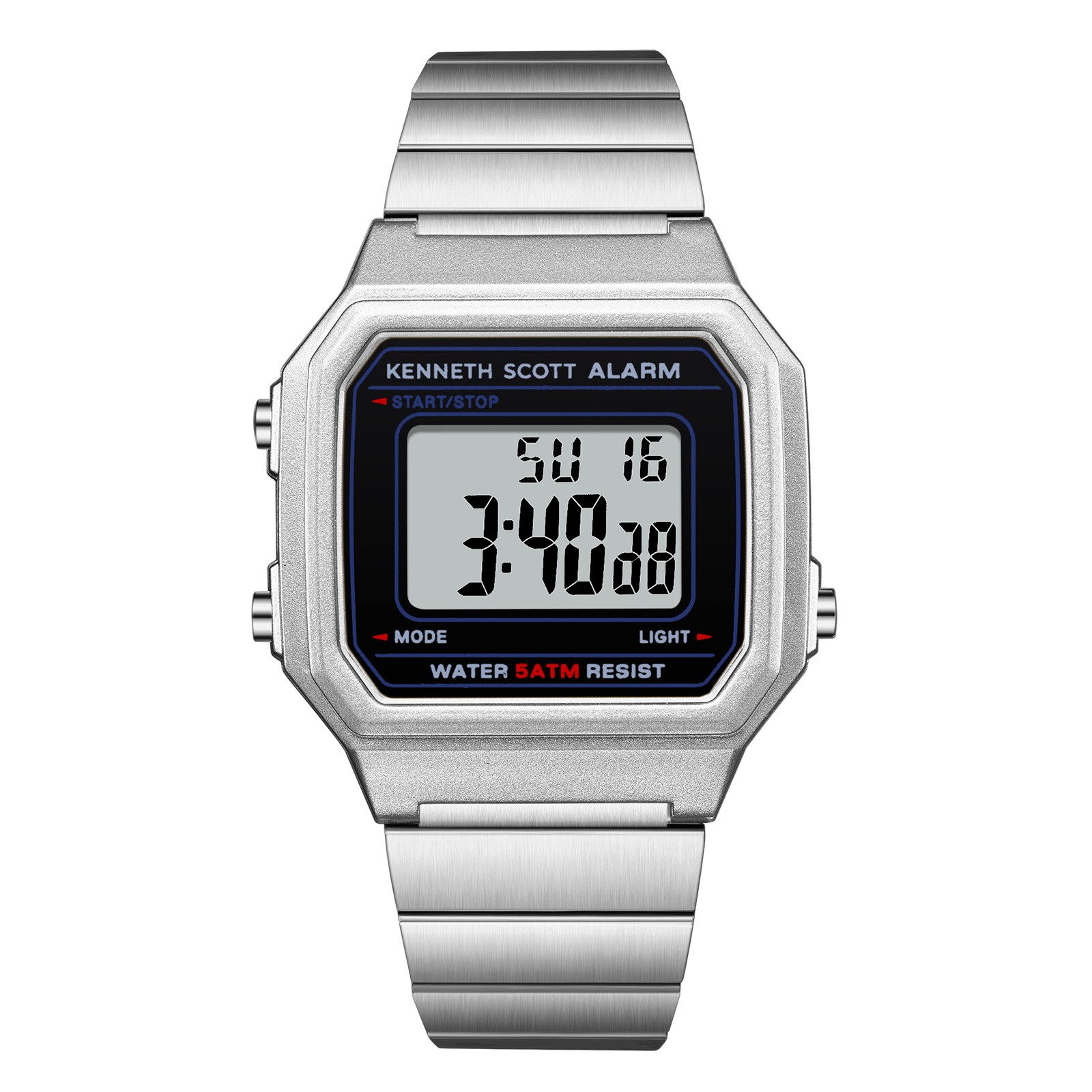 Kenneth Scott Women’s Digital Watch | Black Dial, 43mm, 50 m (5 ATM)