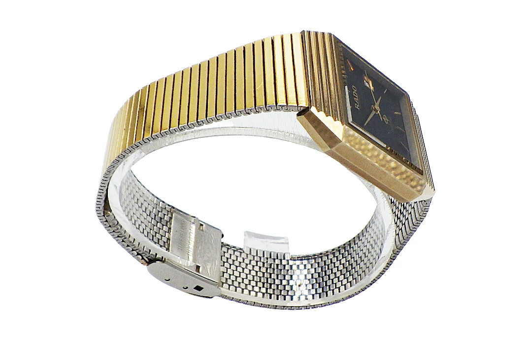 Rado DiaStar 105.9501.3 Quartz Watch GP Gold Tone Japan