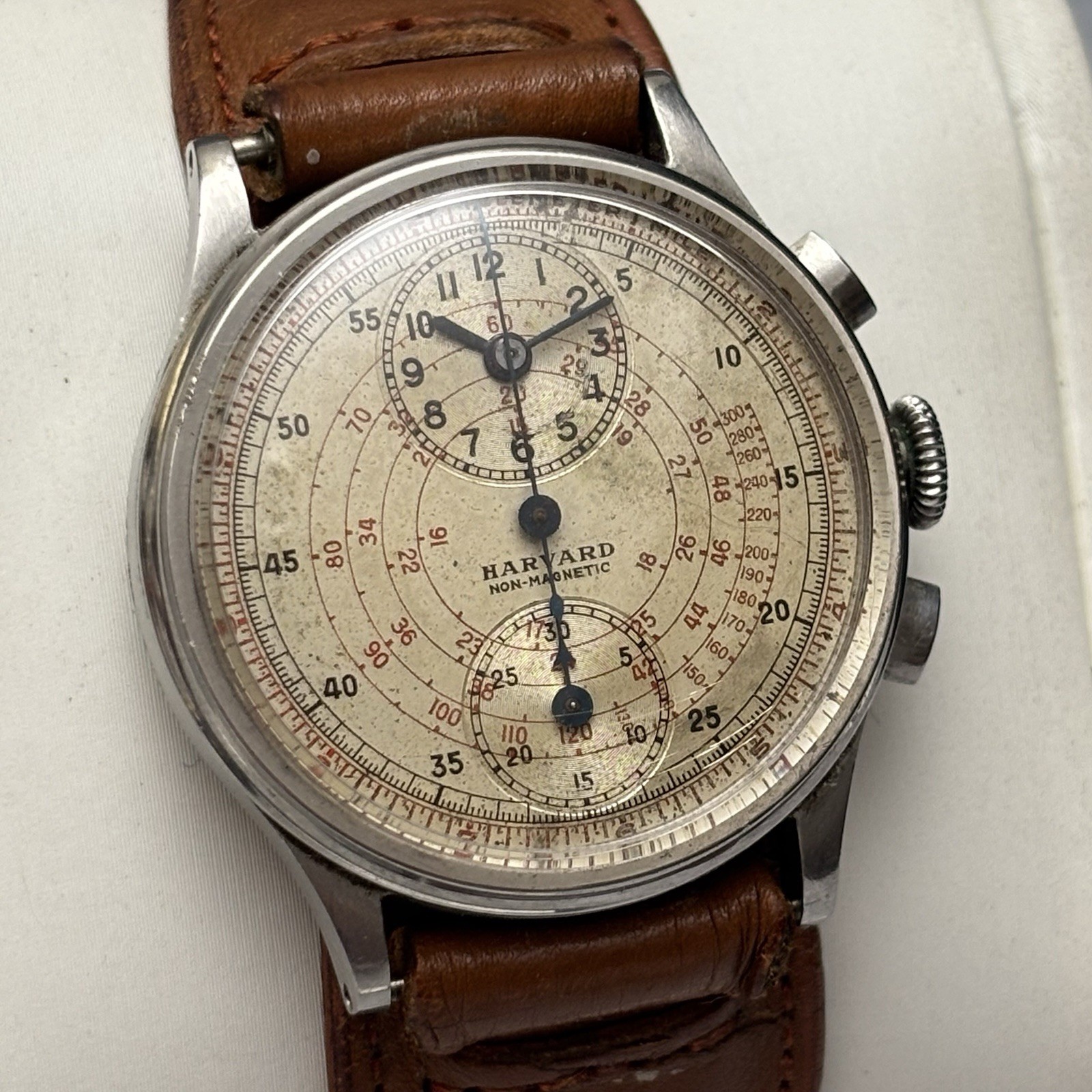 vintage Harvard Regulator Chronograph Watch ORIGINAL DIAL Mechanical – Runs