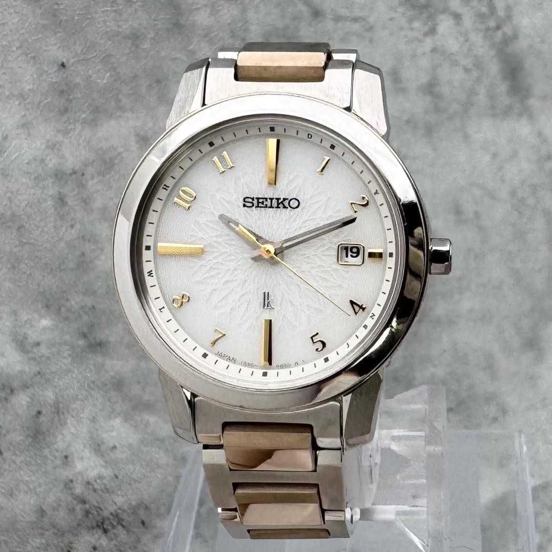 Seiko LUKIA I Collection Solar Dress Watch 27.9mm Wrist 14cm White Dial